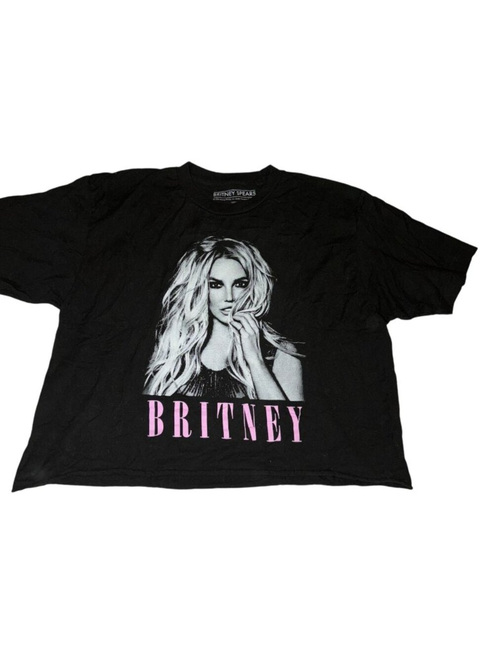 Britney Spears Large Crop Top T-Shirt